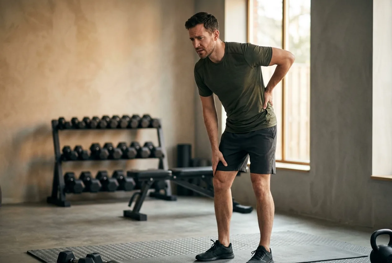Lower back pain after a workout or lifting