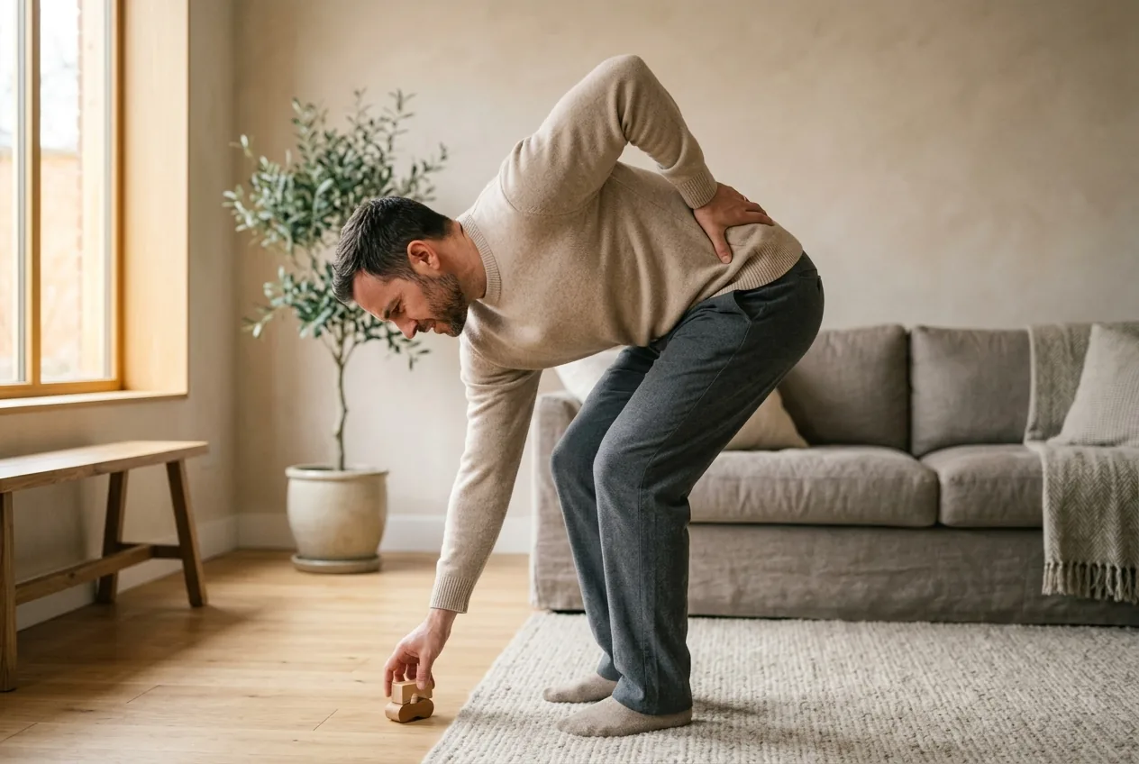 Lower back pain when bending over (but fine when you lift)