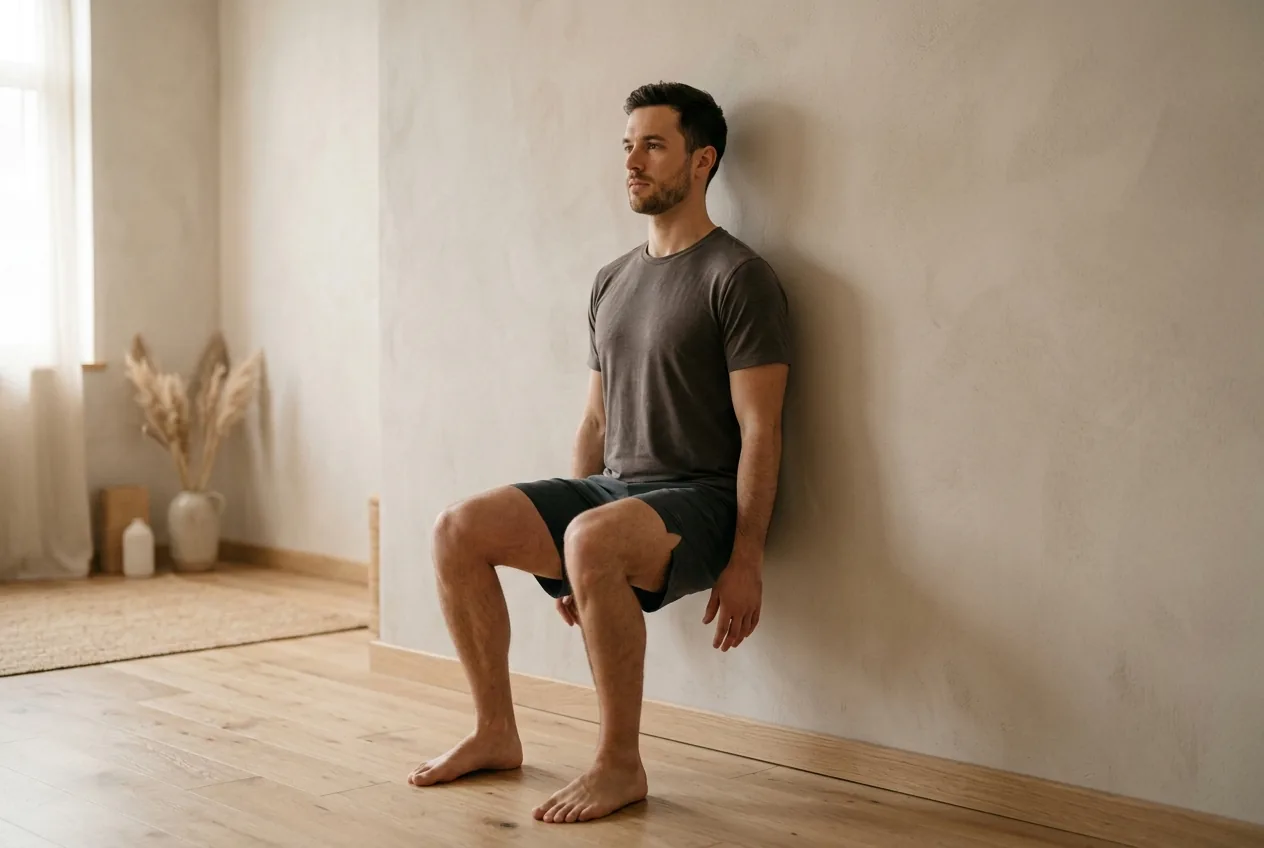 The wall sit: build knee and posture endurance